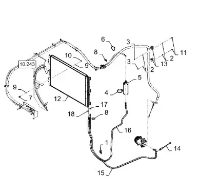 87366045 - Датчик давления компрессора конд. ТС5080