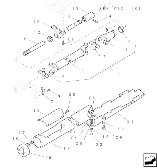 9840392 - Вал с шлицами